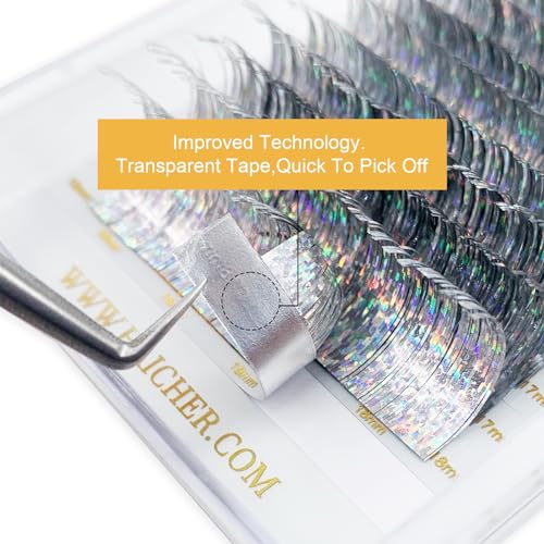 CC Curl Lash Extensions 9-18mm Mixed Holographic Tinsel