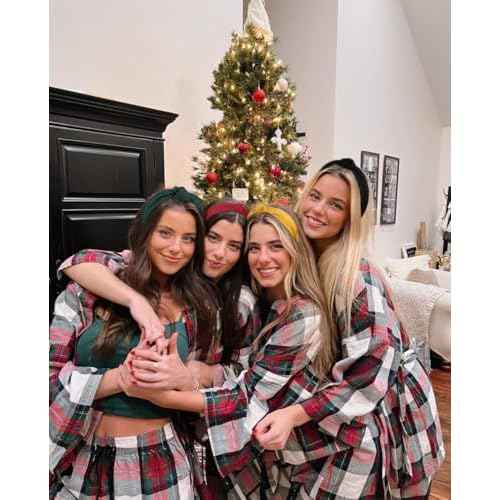 TERSE Christmas Headbands for Women Girls, Fashion Knotted Head Bands for Women's Hair