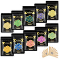 Hard Wax Beads, 2.2lb Wax Beans for Hair Removal, 10 Packs Multi Color Waxing Beads for Full Body, Face, Brazilian Bikini, Legs and Sensitive Skin at Home, Wax Refill for Women Men