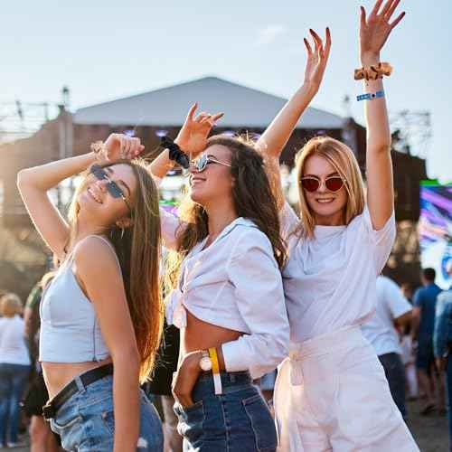 Lolalet Stash Scrunchies, 4 PCS Hair Scrunchies With Zipper Pocket, Hidden Pocket Scrunchie for Hide Money, Elastic Hair Ties Ponytail Holder Accessories for Thin Fine Curly Hair -Style A