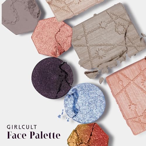 GIRLCULT All-in-One Cool-Toned Makeup Palette for Full Face & Smoky Looks