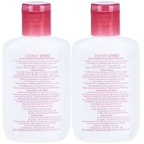 Maybelline Expert Eyes Moisturizing Eye Makeup Remover, 2 Count