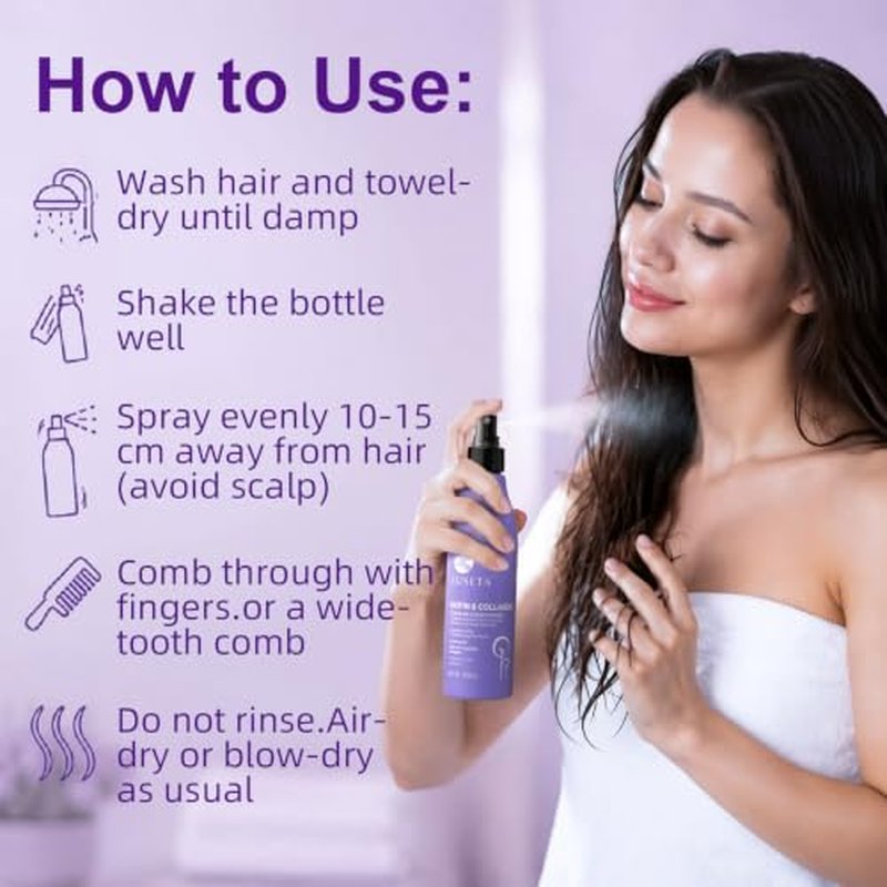 Luseta Biotin Leave-In Conditioner Spray for Dry Hair 8.5 oz