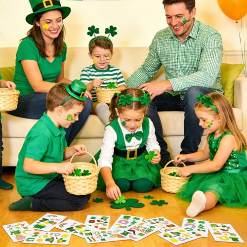 St. Patrick's Day Temporary Tattoo Stickers, 10 Sheets