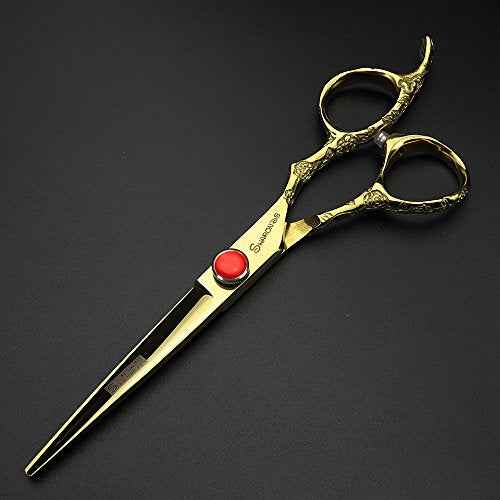 Golden Professional Hairdressing Scissors 6 inch 7 inch Hairdresser Scissors Set (6 Set)