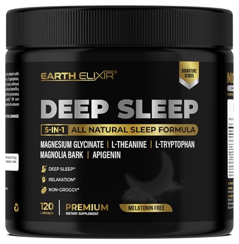 Earth Elixir Melatonin-Free Sleep Aid | Magnesium & L-Theanine