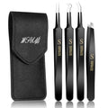 4-in-1 Blackhead Remover Tweezers Set - Stainless Steel