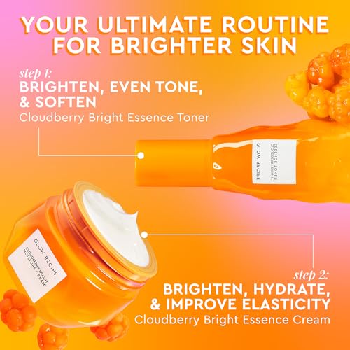 Glow Recipe Cloudberry Refillable Face Cream ? Ultra Moisturizing Korean Face Cream for Women with CoQ10, Multi Peptides, and Vitamin C to Brighten, Repair Skin Barrier & Even Skin Tone (50 ml)
