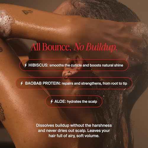 Pure Pain Daily Hybrid Shampoo - Sulfate-Free Deep Cleanse & Nourish - Aloe & Hibiscus Scalp Soother - Baobab Protein Strength - All Hair Types