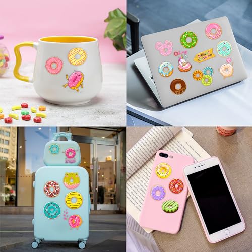 96 PCS Donut Temporary Tattoos for Kids - Waterproof Party Favors