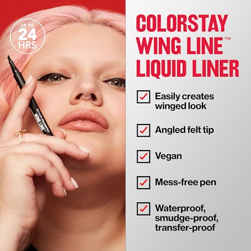 Revlon ColorStay Liquid Eyeliner Pen, Waterproof 24HR