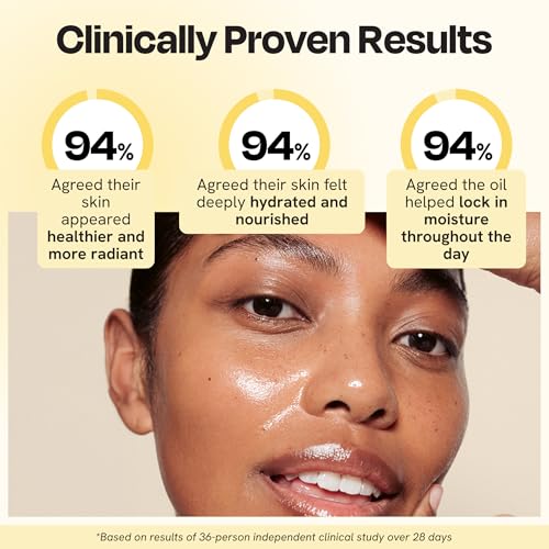 Gleamin Supernutrient Facial Oil - 3% Vitamin C with Jojoba Oil, Cloudberry & Turmeric for Hydration, Firm Look & Even Tone - Lightweight, Fragrance-Free, Skin Care for Women and Men - 1 Fl Oz