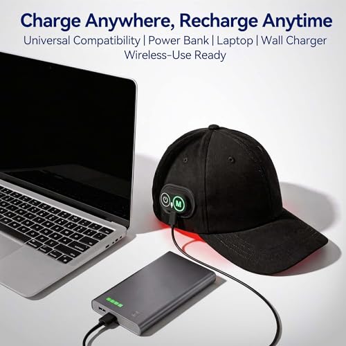 Wireless Red Light Therapy Cap for Hair Growth - FDA Cleared