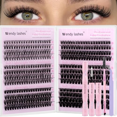 WENDY LASHES 30D-100D Cluster Lashes DIY Kit 10-16mm