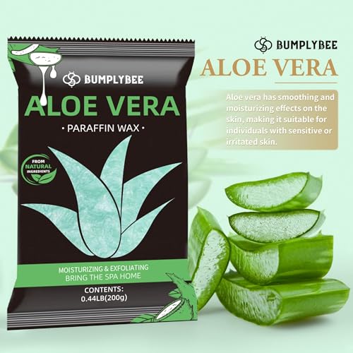 10 Pack Aloe Vera Paraffin Wax Refills for Hands & Feet Spa