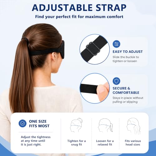 Cooling Gel Eye Mask for Migraines & Puffy Eyes (2-Pack)