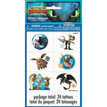 How to Train Your Dragon Temporary Tattoos - 24 Assorted Designs