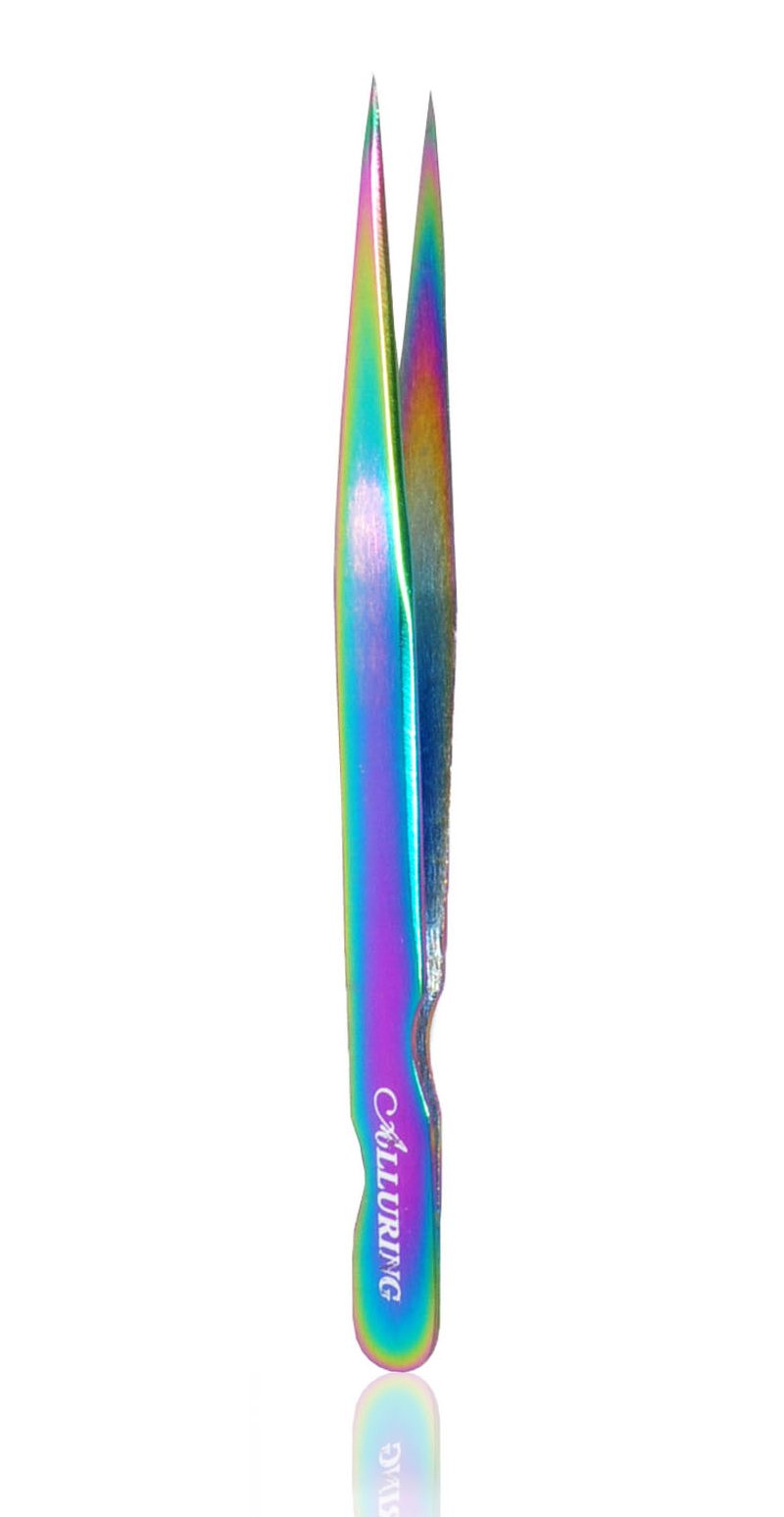 Alluring Rainbow Multi-Color Tweezers for Eyelash Extension (Straight & Pro Straight)