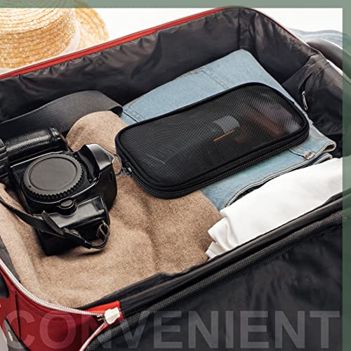 Weewooday 4-Pack Mesh Makeup Bags with Zipper – Travel Toiletry Organizer