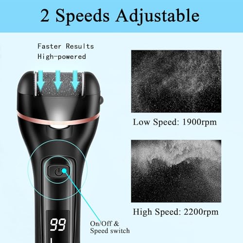 Electric Callus Remover for Feet - 13-in-1 Waterproof Foot File Kit