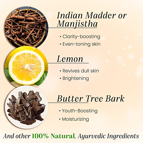 iYURA Manjish Glow Elixir - Traditional Glow-Boosting Face Moisturizer for an Instant Dewy Glow & Clear-looking skin ? Lightweight, 100% Natural Nighttime Face Oil, 1.69 fl oz
