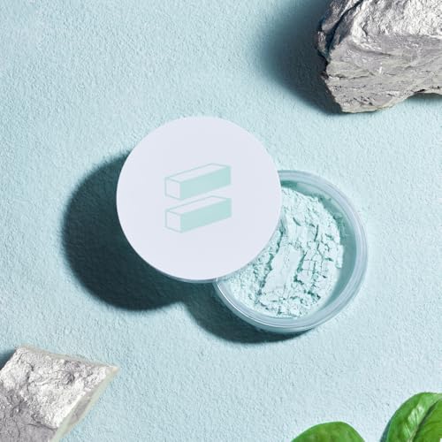 Spirulina Zinc Treatment Loose Powder - Lightweight Matte Oil Control Makeup Setting Powder with Zinc PCA & L-Carnitine for Oily Skin