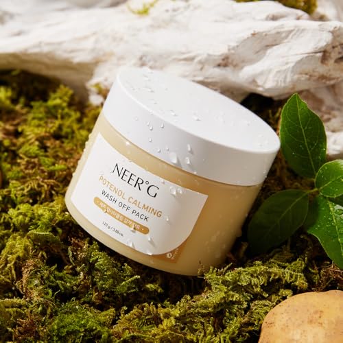 NEER¡ÆG Potenol Calming Wash Off Pack 3.88oz (110g) Soothes Sensitive Skin, Calm with Panthenol