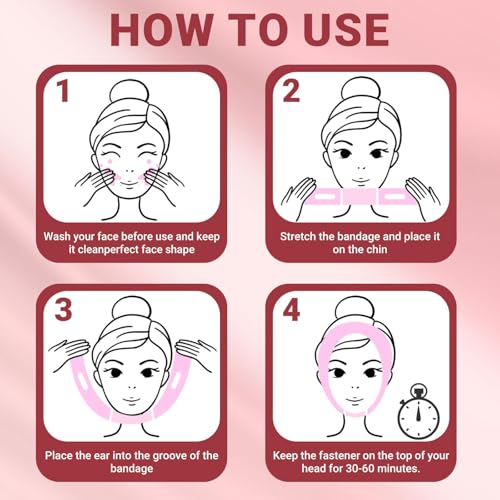 Juskaa V Line Lifting Mask with Chin Strap for Face Slimming