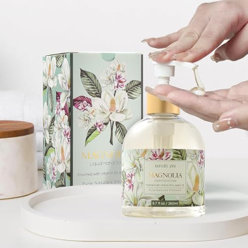 ROMIIE ZOI Liquid Hand Soap with Gift Box - Magnolia - 260ml/ 8.7 fl.oz