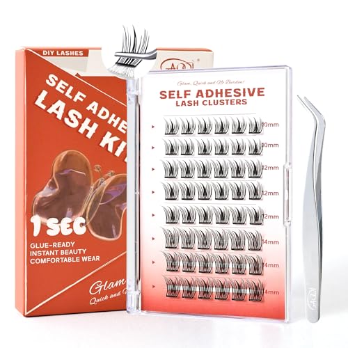 GAQQI Self Adhesive Lash Clusters 10-14mm Press On Lashes