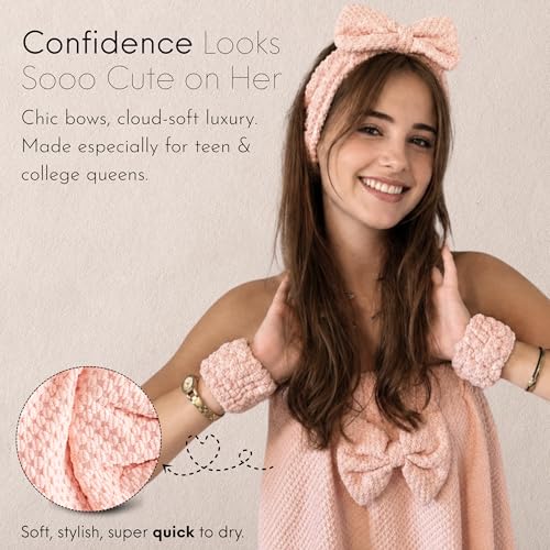 Power Shower Gift Set for Teen Girls | Bath Accessories & Towels