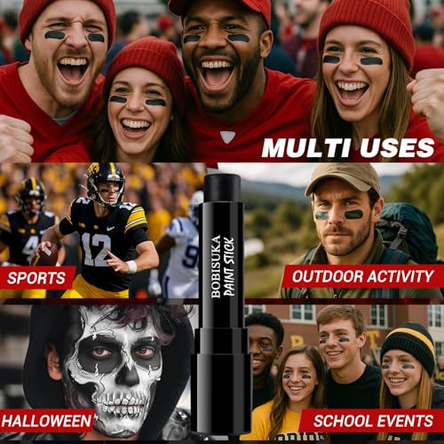 Eye Black Stick for Sports – Anti-Glare Football Makeup (5pc)