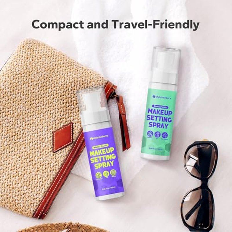 Makeup Setting Spray (4.06 Fl Oz), Dewy Finish Setting Spray for Makeup, Hydrating Makeup Setting Spray for Long Lasting Glow, Dewy Look Setting Spray for All Skin Types