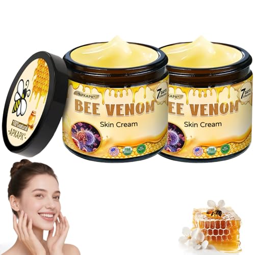 Bee Venom Cream, Advanced Firming & Wrinkle-Reducing, Professional Bee Venom Skin Cream, Natural bee venom comprehensive cream for All Skin Types (2 Pack)