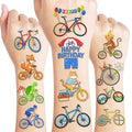 96 PCS Bike Temporary Tattoos for Kids - Cycling Party Favors
