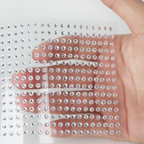 Face Gems Rhinestones Stickers - 13660 PCS Self-Adhesive