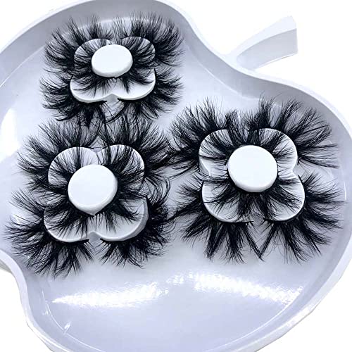 HBZGTLAD 9 pairs Natural Long False Eyelashes 25mm 5d Mink Eyelashes Thick Full Strip Lashes Luxury Makeup Dramatic Lashes 3D Mink Lashes (KD-111)