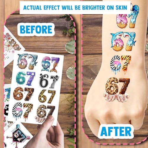 114 Pieces Temporary Tattoos Stickers, 15 Sheets Party Supplies
