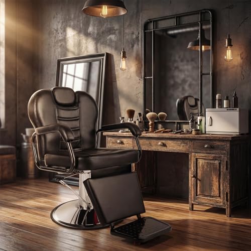 Artist Hand Professional Barber Chair - Heavy Duty Hydraulic