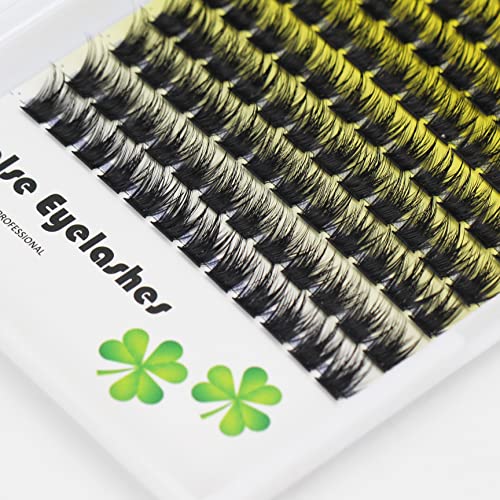 ¡æVAYATOR False Eyelashes Cluster 4Styles D Curl 8-20mm Individual Eyelashes Extensions Wide stem Fake Eyelashes Fluffy Eyelashes Clusters Natural Soft Dramatic Fake lash (Black-FDM-18mm)