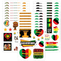Oringaga 264 Black History Month Party temporary Tattoos Stickers Happy Black History Month Freedom Day Party Supplies Goodie Bag Stuffers Favors Prize Motivational Stickers 24 Sheets