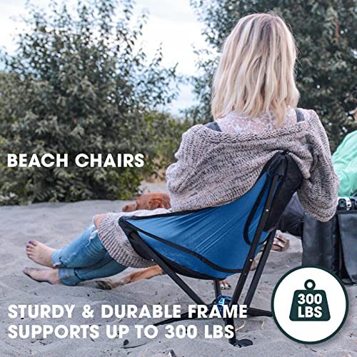 CLIQ Portable Chair - Lightweight Folding Chair for Camping - Supports 300 Lbs - Perfect for Outdoor Adventures - Sky Chair