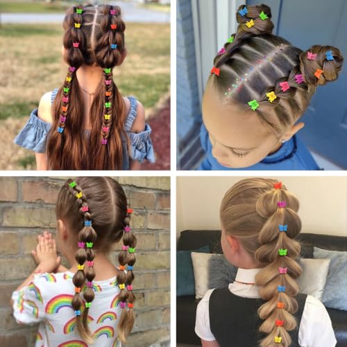 50 Pcs Mini Butterfly Hair Clips - Y2K Cute Claw Barrettes