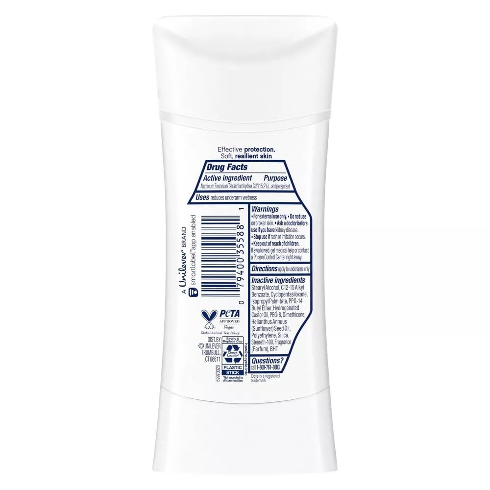 Dove Deodorant 2.6 Ounce Adv Care Anti-Perspirant Sensitive (76ml) (6 Pack)