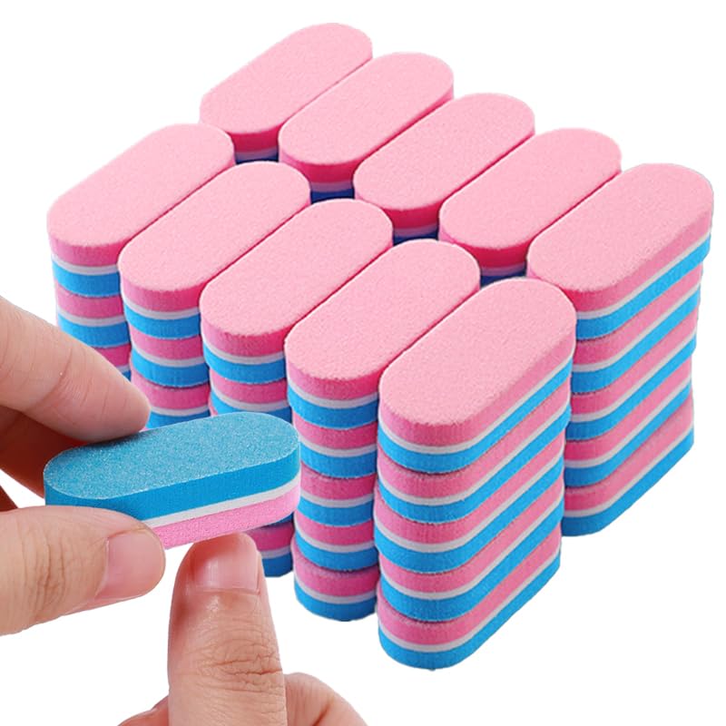 50-Pack Dual Grit Nail Buffer Blocks | 100/180 Grit