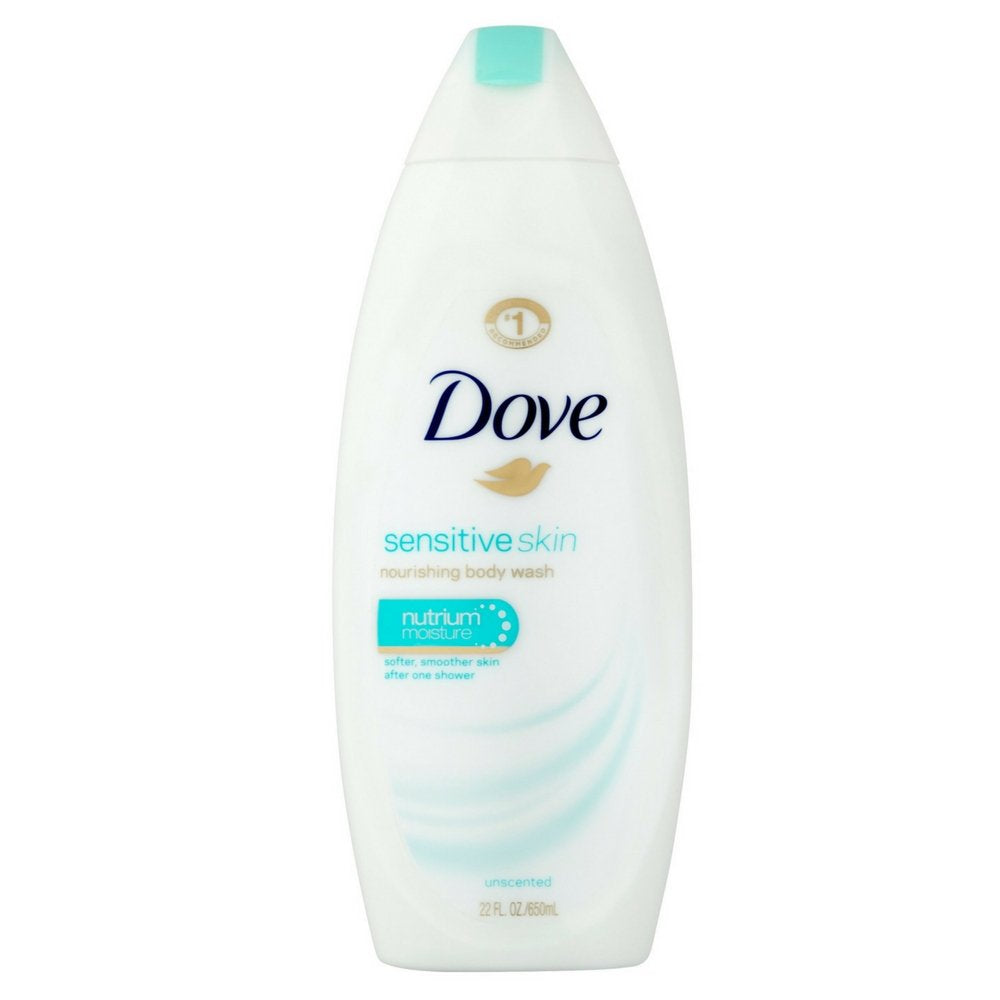 Dove Body Wash Sensitive Skin Unscented 22 Ounce (650ml) (2 Pack)