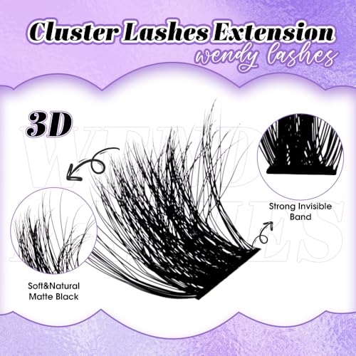 Wendy Lashes Cluster Extensions 149pc DIY 10-16mm