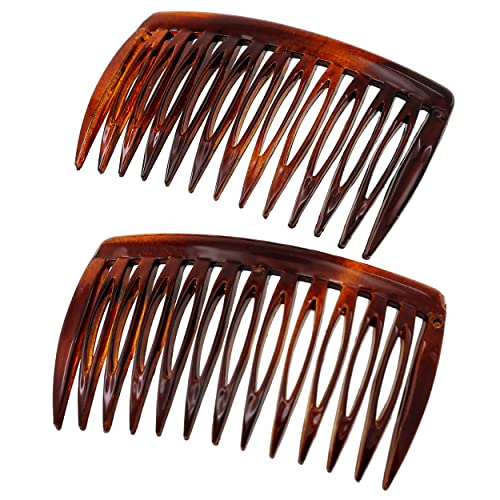 Camila Paris AD825/2 French Hair Comb Set, Curved Tortoise Shell
