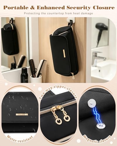 Marscamd Hair Tool Travel Bag with Heat Resistant Mat
