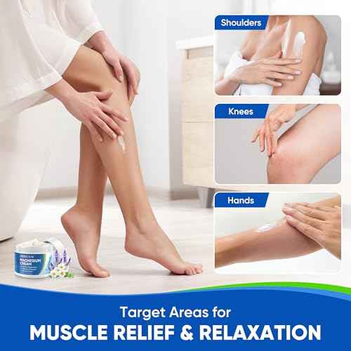 Calming Magnesium Cream for Sleep - Soothing Topical Lotion for Legs, Feet & Body - Infused with Natural Herbal Extracts - 4.2oz / 120ml (Pack of 1)